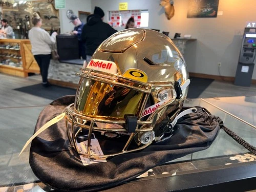 Joe Namath “Broadway Joe” Signed New York Jets Gold Chrome SpeedFlex BAS COA