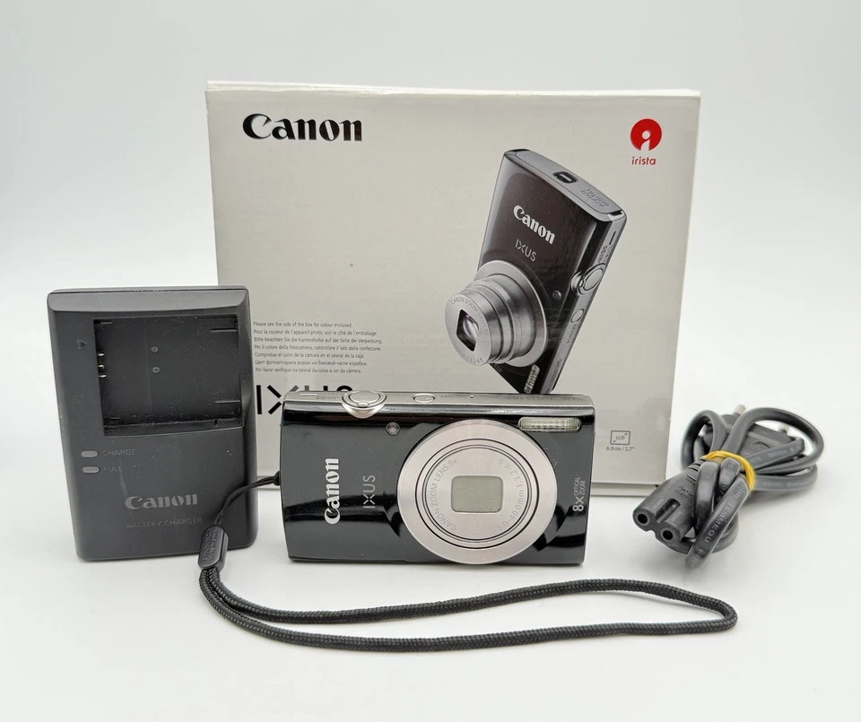 Canon IXUS 185 Schwarz - Kompakte Digitalkamera - 20 MP - Getestet LESEN - Bild 2 von 4