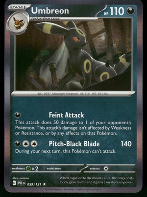 Umbreon 059/131 Rare Holo Pokemon NM