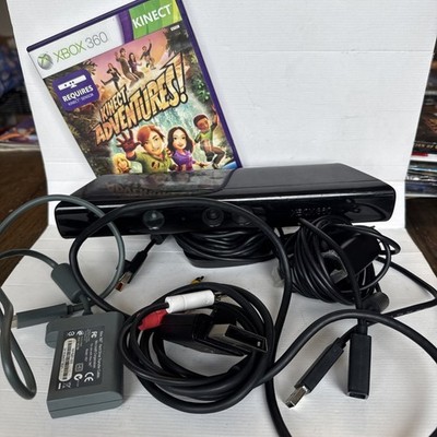 Microsoft Xbox 360 Kinect Sensor Bar, adventures game, cooling fan, cables