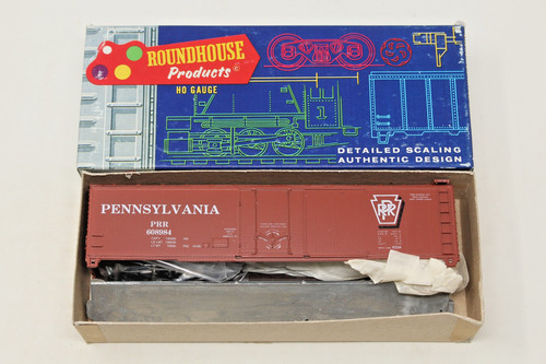 Carro de caja redondo de tercer carril escala HO 50' puerta enchufable Pennsylvania PRR 60898 | Zustand: Used