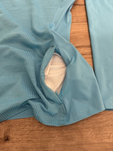 Adidas Women’s Golf Blue 1/4 Zip Pullover Long Sleeves Size Medium - Picture 6 of 15