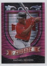 2021 Panini Chronicles Crusade Pink Pulsar Prizm Rafael Devers #11 13rw
