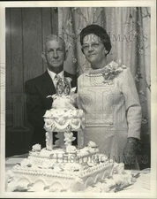 1969 Press Photo Mr. and Mrs. Sidney Posecai's Golden Wedding Anniversary