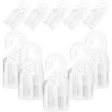 10 Pcs Replacement Curtain Rod Hook Plastic Blind Wand Hook Accessories