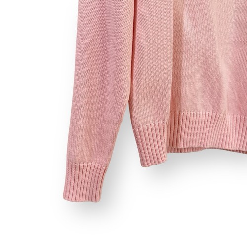 J. Crew Heritage Cotton Crew Neck Sweater Mens Size M Pink Classic Preppy - Picture 3 of 10
