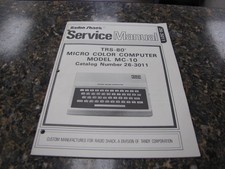 Radio Shack 26-3011 TRS-80 Micro Color Computer Model MC-10 Service Manual