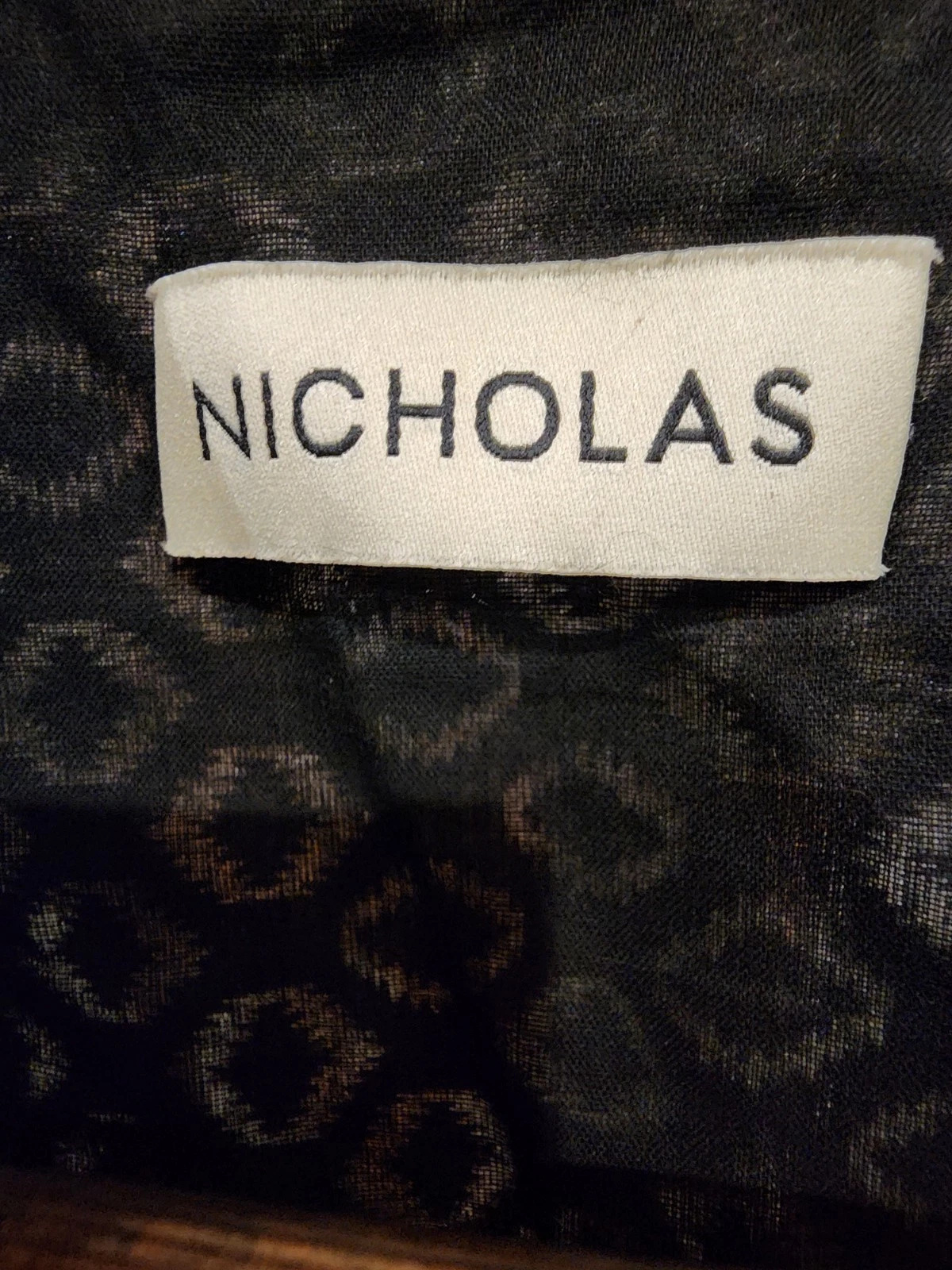 OFF WHITE Abito Nicholas Amina in seta di cotone nero e bianco sporco taglia 0