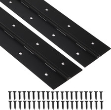 2 PCS Piano Hinge 48 Inch X 3 Inch, 0.060'' Thick 304 Stainless Steel with Holes