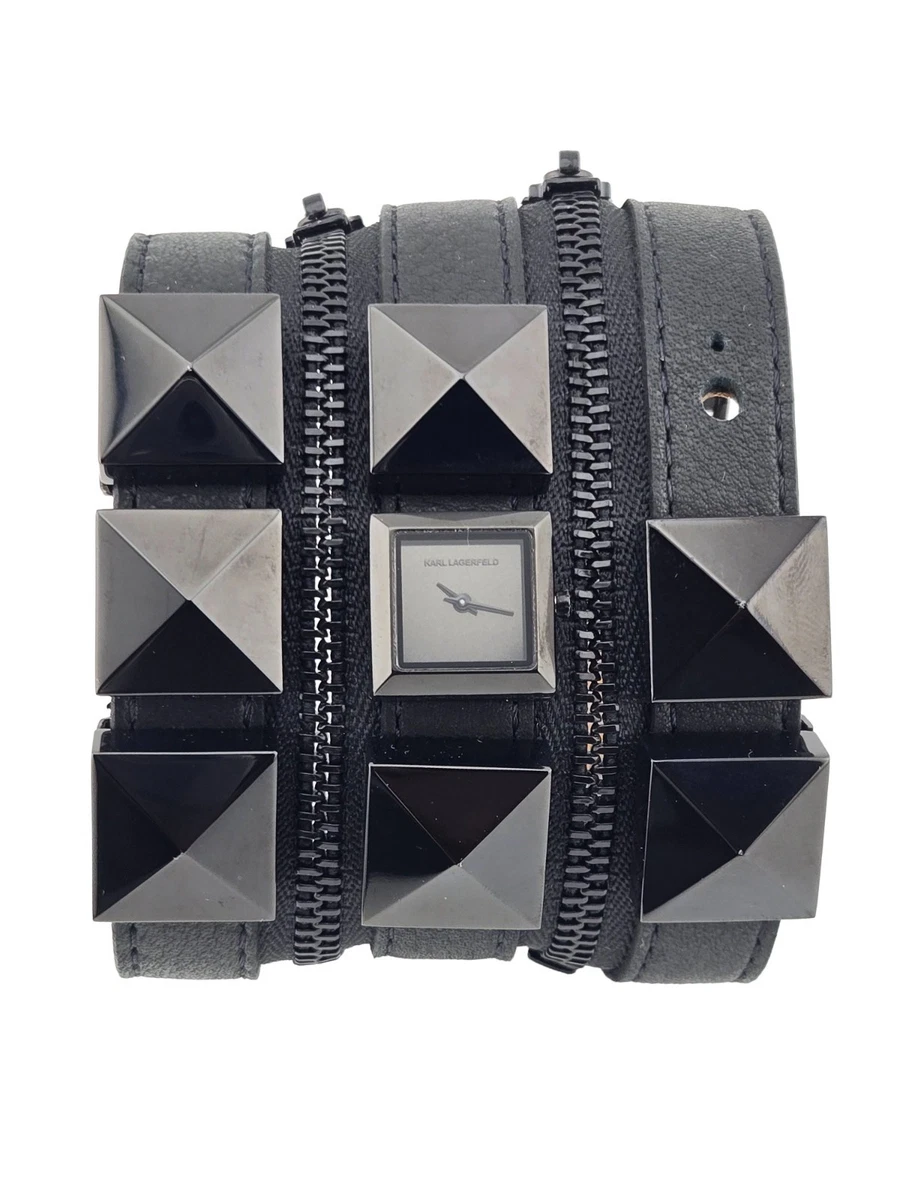 Karl lagerfeld silver stud watch triple band Karl Lagerfeld | Accessories | Karl Lagerfeld Zip Triple  main image 4