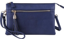 Women's Lightweight Multi Compartment Wristlet Clutch Wallet Crossbody Bag - ...