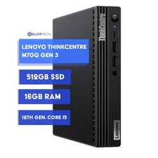 Lenovo ThinkCentre Mini Desktop 12th Gen Intel i5 16GB RAM 512GB SSD Windows 11