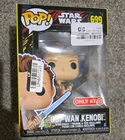 Funko Pop Star Wars Phantom Menace Obi-Wan Kenobi Target 699 (sticker damage)