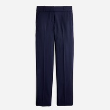 J. Crew Navy Blue Cameron Slim Crop Pant in Italian Stretch Wool Blend Size 16