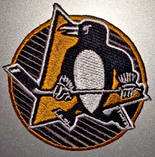 PITTSBURGH PENGUINS Embroidered Iron/Sew On Patch 2.5" ROUND SHIPPED FROM USA
