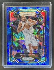 2023-24 Panini Prizm Kawhi Leonard Prizm Blue Ice #/125 Clippers