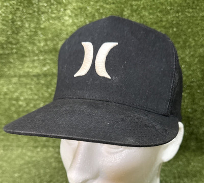 Hurley Snapback Trucker Hat Yupoong Classics Black Cap Mesh Back Adult One Size