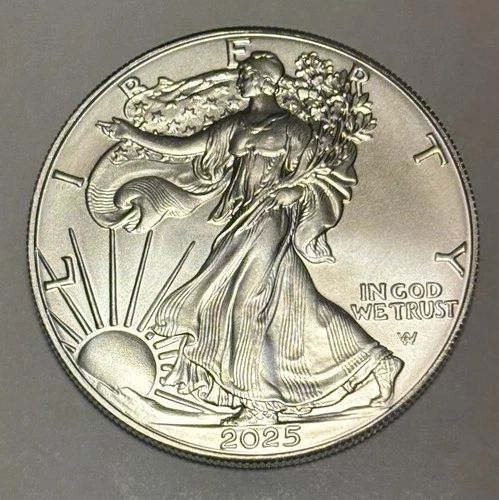 2025 American Silver Eagle $1 Coin BU AUCTION