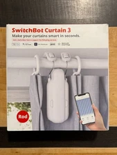 SwitchBot Curtain 3 Rod Automatic Curtain Opener Remote Controlled App - White