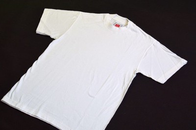 Hanes Vintage Deadstock T-Shirt BEEFY T Tee Weiß White Blanks Rohling S NEU NEW