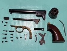 Used Pietta 1851 Navy .44 Cal Barrel Cylinder Hammer Grips Screws Trigger Rust