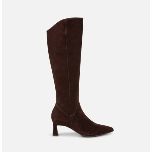 Naturalizer Deesha Dress Boots Brown Suede WIDE Calf Pointed Toe Women 9.5W NEW