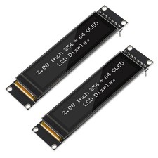 2 PCS 2.08 Inch SH1122 256x64 OLED Display Module SPI 7 Pin 4 Wires White