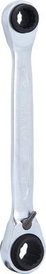 KS TOOLS 503.4656 GEARplus 4 in 1 reversing double ratchet one size, Silver