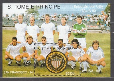 Santo Tomas y Principe - Hojas Yvert 89 ** Mnh  Deportes fútbol