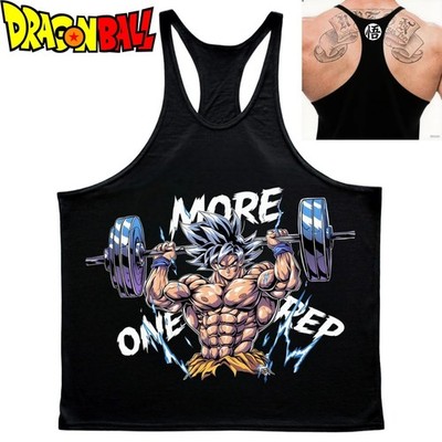 Dragonball Bodybuilding Stringer Tank Top T Shirt Fitness Workout Shirt Gym Goku