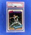 1980 Nolan Ryan Topps Baseball Card #580 California Angels PSA 7