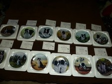 Danbury Mint Border Collie Plates X12