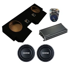 10" 250W Subwoofer 4Ohm with Sub Amp and Dual Sub Box