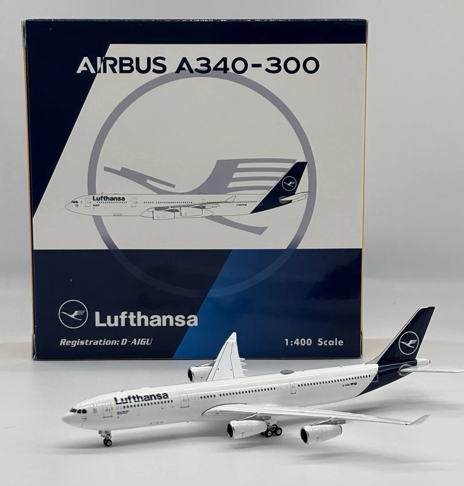 Lufthansa A340-300 new livery Reg : D-AIGU Phoenix 04547 Scale 1:400 Diecast - Image 2 of 4