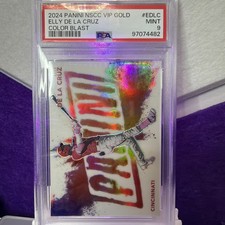 2024 Panini NSCC Elly De La Cruz VIP Gold Color Blast PSA 9 /44 First On Print