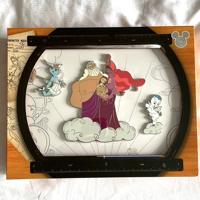 Disney D23 Expo Hercules Animator 25th Anniversary Jumbo Pin Set LE 150