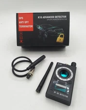 Hidden Camera & GPS Detector - Anti Spy Finder Device - Black - Black