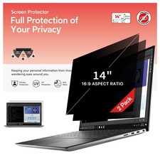 2 Pack 14 inch Laptop Privacy Screen for 16:9 Ratio Computer Monitor, Anti-Gl...