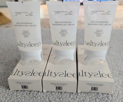 3X Saltysleep Dex-Panthenol Soothing Gel Cream 3.38 oz Korean Guasha Applicator