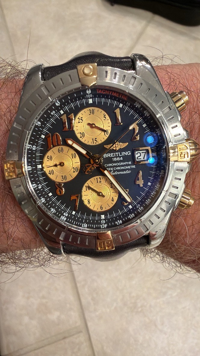 18k Steel Chronomat B13356 &amp; Yellow Gold Breitling - vintagewatches.pk