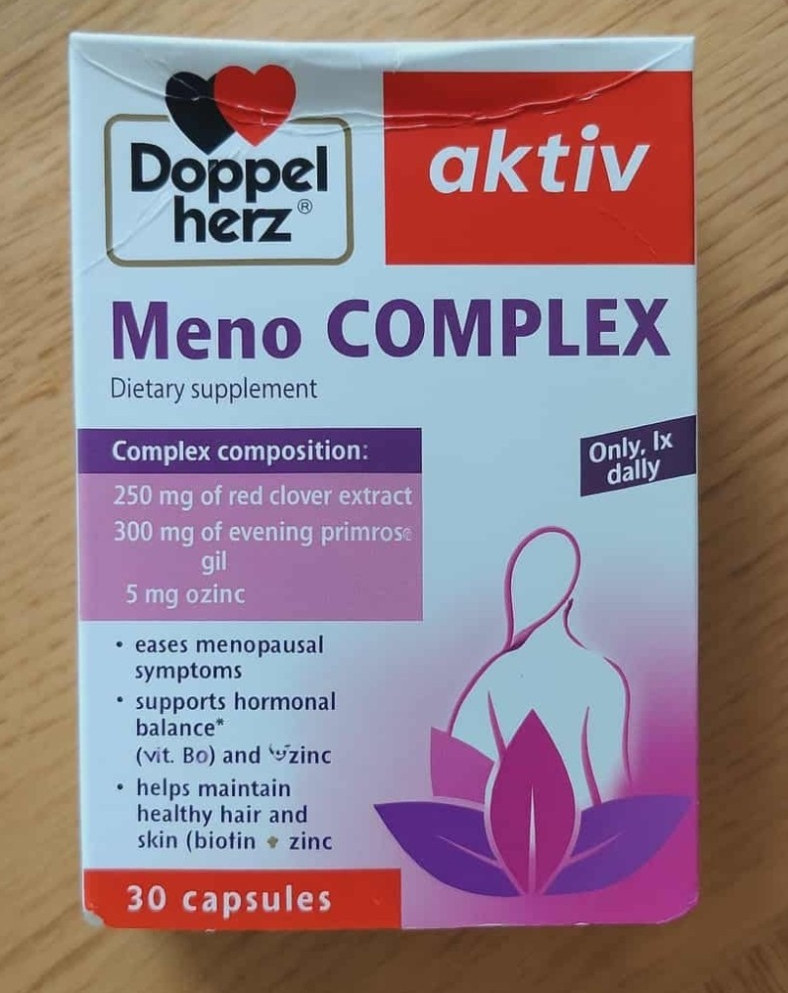 Doppelherz Meno complex biotin zinc evening primerose oil clover extract 30tabs