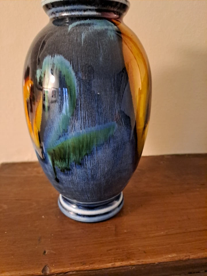 Poole Pottery Wild Poppy Vase By Anita Harris C1970s - Image 4 of 4