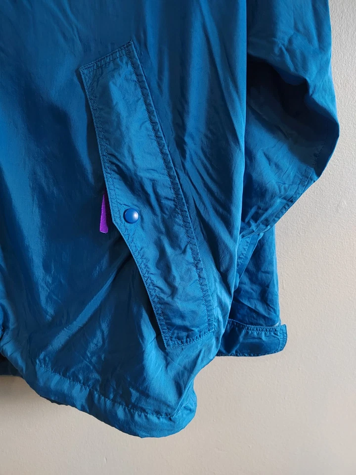 Low Alpine Jacket Medium Triple Point Ceramic Rain Coat Vintage Teal Purple GC - Image 3 of 4
