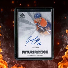2011-12 SP Authentic Teemu Hartikainen Future Watch Rookie Auto 967/999 #265