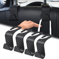 4pcs Car Hook - Back Seat Organizer For Handbags - Carbon Fibre Interior Hanger 4pcs Car Hook - Back Seat Organizer For Handbags - Carbon Fibre Interior Hanger