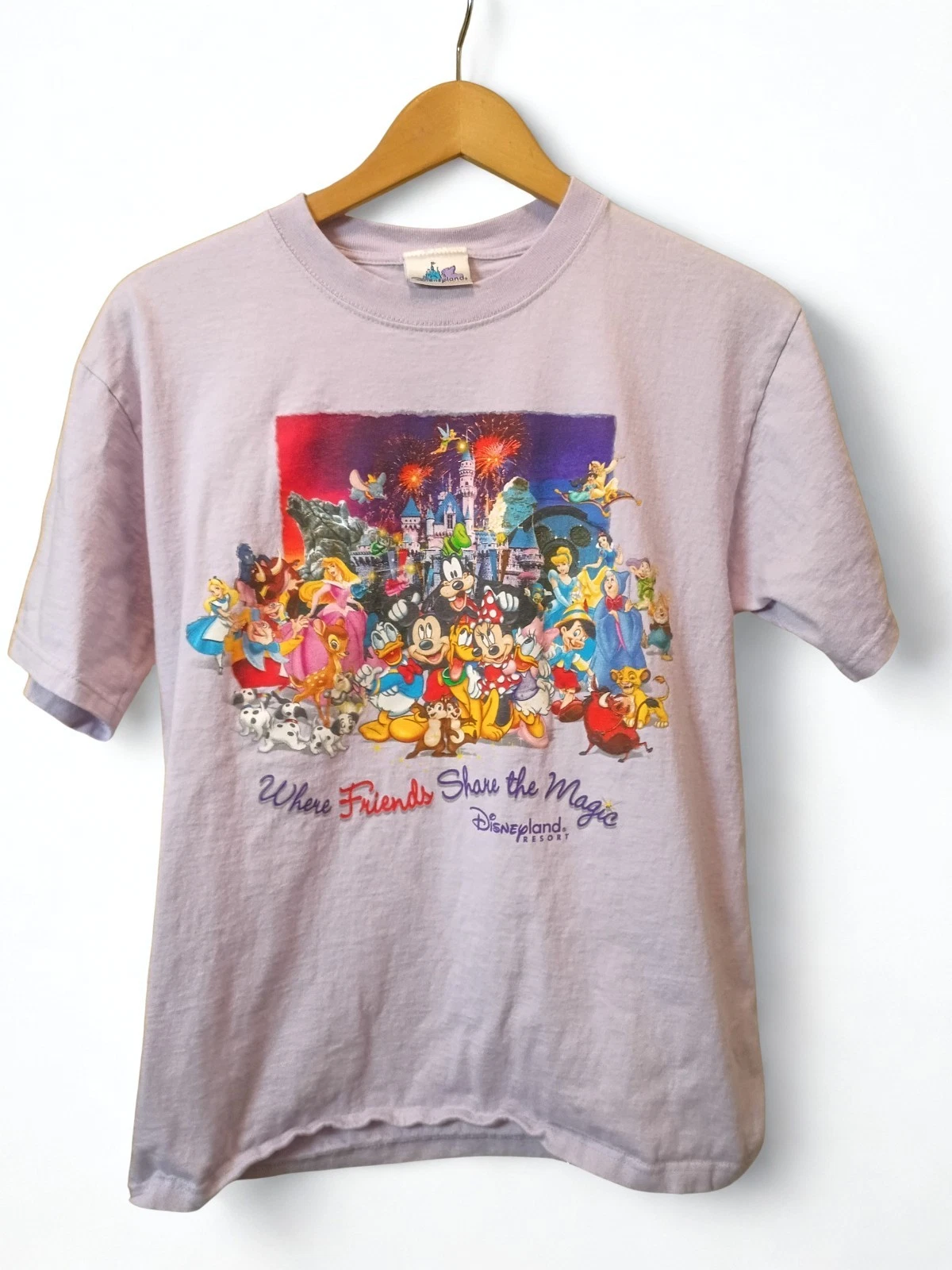 Vintage Disneyland Resort Disney Where Friends Share The Magic T-Shirt Medium
