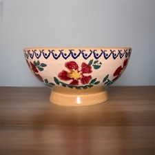 Nicholas Mosse Pottery Clematis Footed Bowl Ireland 4” Small Floral