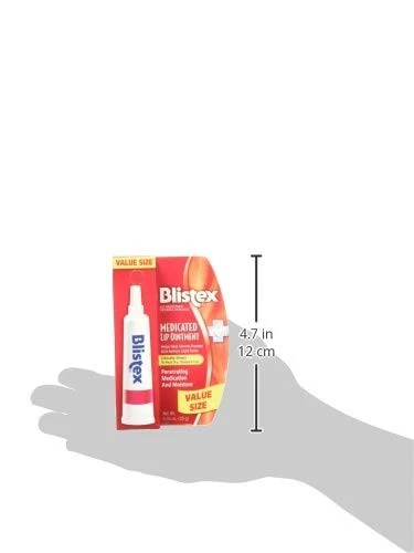Blistex Ungüento Labial Medicado 0.35 OZ Paquete de 3 Bálsamo Labial Blanco Crema Foto 3 de 4