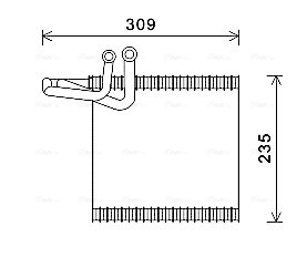 AVA QUALITY COOLING FDV493 Verdampfer, Klimaanlage für FORD