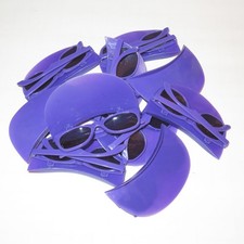 Set 10x Kindersonnenbrillen mit Visir lila Strand Spaß Urlaub Party Kids